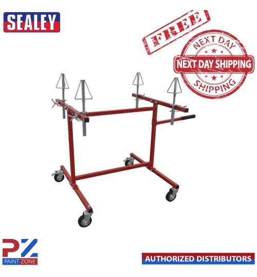 Sealey MK74 Alloy Wheel Repair/Painting Stand - 4-Wheel Capacity